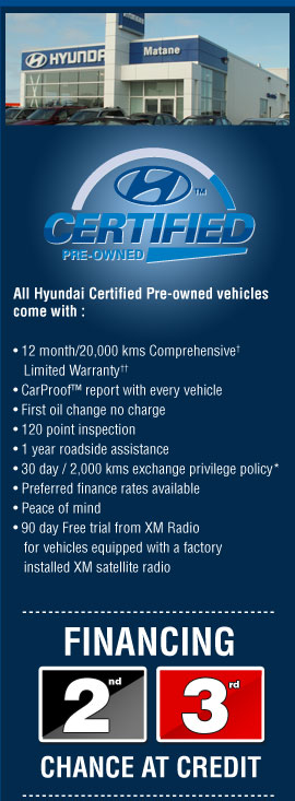 Used Hyundai for sale in Matane at Hyundai Matane in Lower St-Lawrence - Hyundai Rimouski